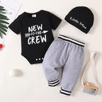 Renotemy Newborn Infant Baby Boy Clothes Outfits New to The Crew Outfits Long - Image 2
