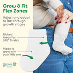Fruit of the Loom Baby 14-Pack Grow & Fit Flex Zones Cotton Stretch Socks - Image 3