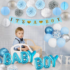 Ouddy Party Blue Baby Shower Decorations - Image 5
