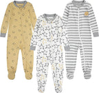 HUGGIES unisex-baby 3-pack Footed Coverall Pajamas by Huggies%C2%AE