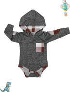 Fommy Newborn Baby Boy Clothes Plaid Letter Print Long Sleeve Hoodies + Long - Image 6