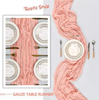 12 Pack Blush Pink Cheesecloth Table Runner 10Ft Gauze Cheese Cloth Table - Image 6