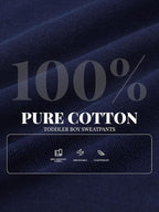 HXP 4 Pack Toddler Boys Sweatpants Pure Cotton Toddler Sweatpants Boys Kids - Image 2
