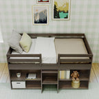 Max & Lily Modern Farmhouse Low Loft Bed, Twin Bed Frame - Image 7