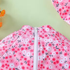 WOLBAY Baby Girl Swimsuit Long Sleeve One Piece Rash Guard - Image 5