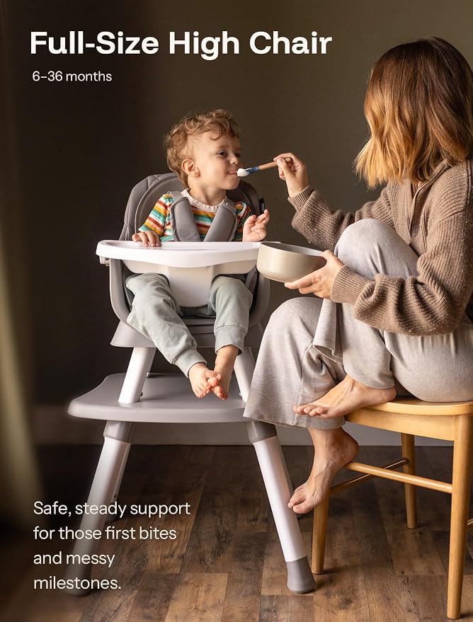 HARPPA 6 in 1 Baby High Chair, Convertible Infant Feeding Chair - Image 2