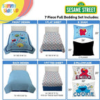 Sesame Street Full Comforter Set – 7 Piece Kids Bedding Includes Comforter - Image 2