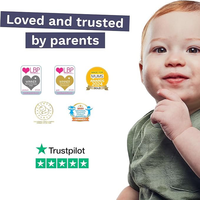 Pura Size 7 Eco-Friendly Diapers Hypoallergenic, Soft Organic Cotton, - Image 9