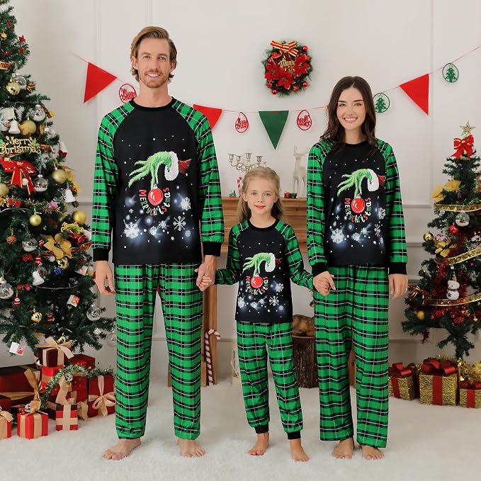 Weixinbuy Family Pajamas Set Christmas Pjs Matching Clothes Pajamas - Image 4