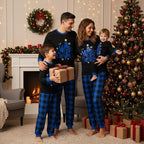 Awoscut Christmas Family Matching Pajamas Christmas Pjs Holiday Nightwear - Image 4