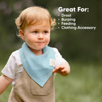 KeaBabies 8-Pack Muslin Baby Bibs - Image 9