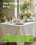 Pureegg Plastic Table Cloth Disposable 8 Pack, 54 x 108 Inch Table Cloths - Image 6