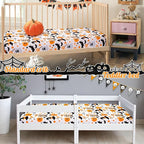 UOMNY Halloween Pumpkin Crib Sheet - Image 6