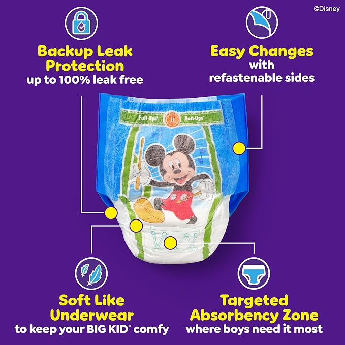 Pull-Ups Boys' Potty Training Pants, Size 5T-6T Training Underwear - Image 4