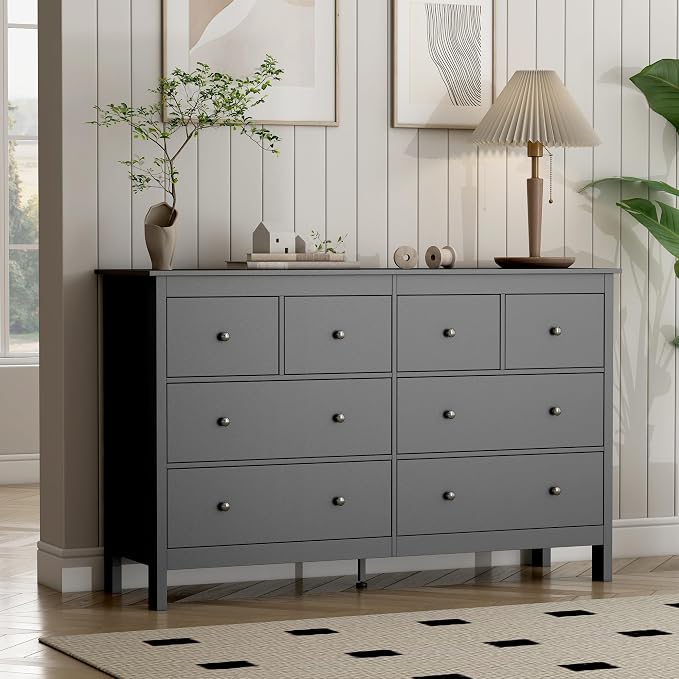wanan 8 Drawer Dresser, 8 Drawers Wide Dresser - Image 4