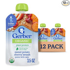 Gerber Toddler Food, Organic Sweet Potato Cherry Smash Puree Pouch, Toddler by Gerber