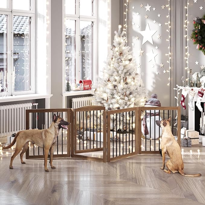 Vantas Folding Pet Gate 96" Wide, Freestanding Pet Gate, Puppy Safety Fence - Image 2