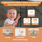 160" Retractable Baby Gates, Prevent from Crawling Underneath, Extra Wide Dog - Image 4