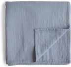 mushie Muslin Baby Swaddle Blanket | 100% Organic Cotton by mushie