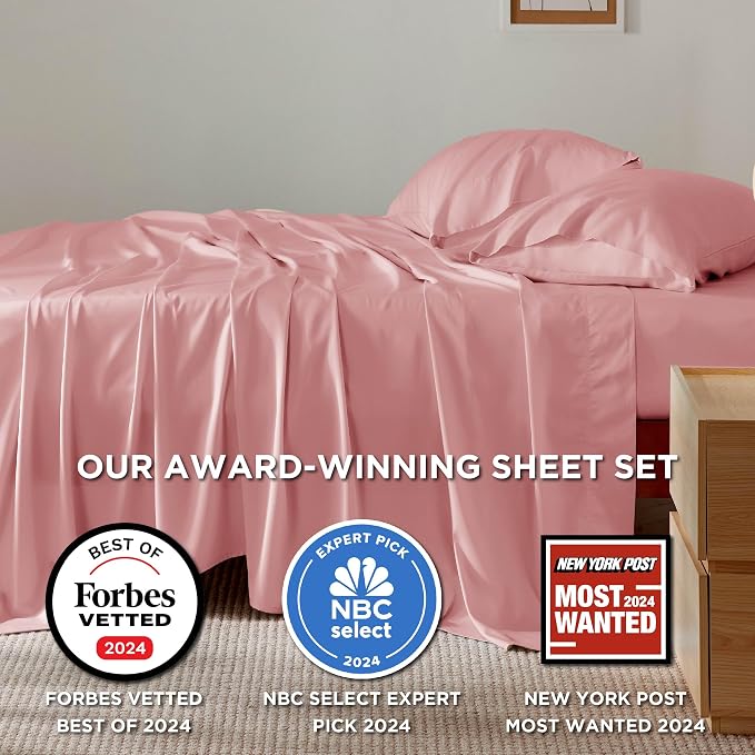 Bedsure Full Size Bed Sheets, Cooling Sheets, Rayon Derived from Bamboo - Image 2