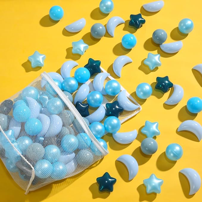 GOGOSO Ball Pit Balls Stars Moon Shapes Plastic Pitballs - Image 9