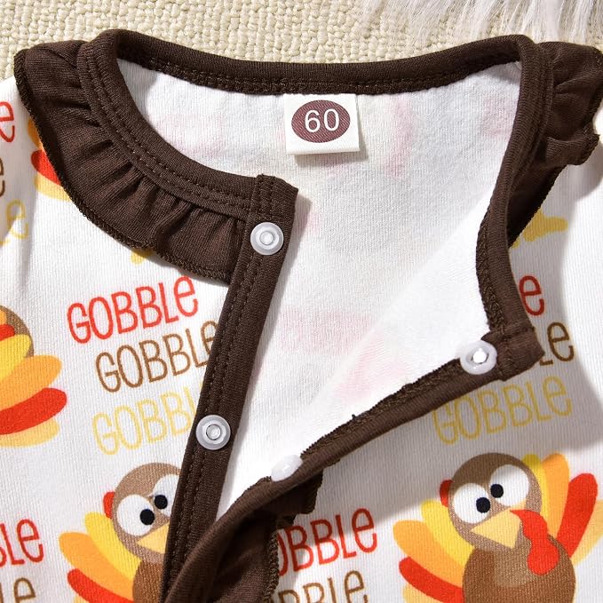 Aalizzwell Baby Girls Romper Outfit Fall Winter Clothes - Image 4