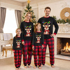 Awoscut Christmas Family Matching Pajamas Christmas Pjs Holiday Nightwear - Image 2