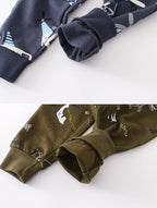 HUAER& Baby Boy's Jogger Pants Dinosaur Car Animal Print Drawstring Elastic - Image 6