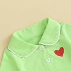 MAINESAKA Baby Boy Girl Pajamas Christmas Red Plaid Print Long Sleeve Lapel - Image 4