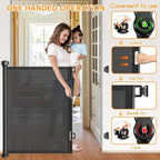 120 Inch Retractable Baby Gates Extra Wide, 41 Inch Reinforced Extra Tall Gate - Image 5