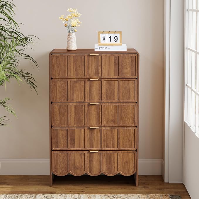 5 Drawer Dresser for Bedroom, Modern Closet Chest of Drawers - Image 8