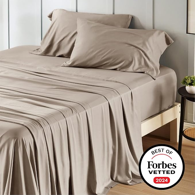 Bedsure Full Size Bed Sheets, Cooling Sheets, Rayon Derived from Bamboo - Image 7