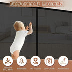 120" Retractable Baby Gate Extra Wide, Mesh Gate Long Child Gate Pet Gate - Image 8