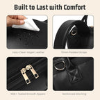 Premium Vegan Leather Diaper Bag Backpack - Image 7