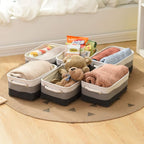 Small Storage Baskets for Shelves, Fabric Storage Baskets for Closet, - Image 2