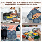 Silicone Feeding Set, Led Weaning Supplies, Food Tableware Suction Plate - Image 6