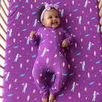 KYTE BABY Unisex Rayon Made From Bamboo Zippered Rompers 0-24 Months - Image 2