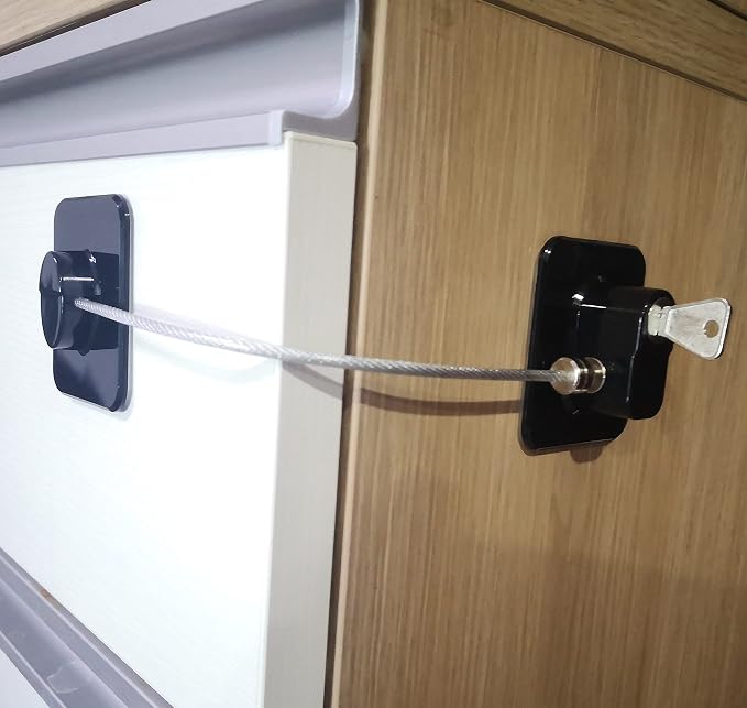 YEYA Upgraded Refrigerator Locks 4 Pack, Baby Proof Cabinet Locks - Image 7