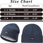 MaxNova 2 Pack Baby Beanie Fleece Lined Knit Toddler Hat - Image 6