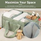 Diaper caddy, and baby essentials. Versatile as a changing table organizer or - Image 3