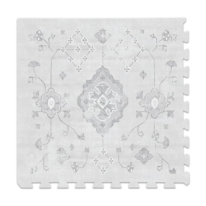 Lillefolk Baby Play Mat for Floor – 6x8ft Vintage Gray | Soft Non Toxic Premium - Image 4