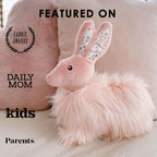 MON AMI Fluffy Bunny Décor Pillow, Soft & Cuddly Plush, Premium Throw Pillow - Image 5