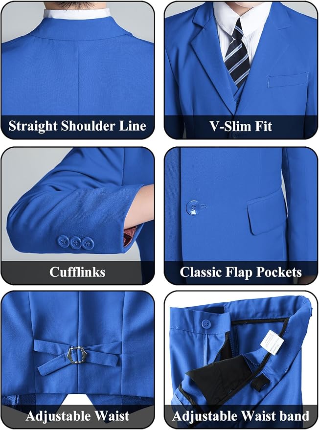 Boys' 5 Piece Formal Suit Set - Image 5