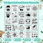 Baby Shower Game Sign Blank Bib DIY Set Newborn Essentials Stuff - Image 6