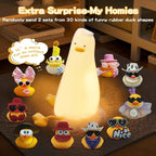 Cute Duck Night Light with Color Changing, APP/Tap Control Fun Lying Flat Ducky - Image 5