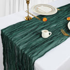 6 Pack Christmas Table Runner Emerald Green Cheesecloth 10Ft Gauze Cheese Cloth - Image 4
