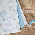 Whale Baby Fleece Blanket Neutral - Image 7