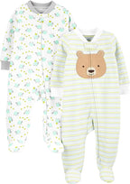 Simple Joys by Carter's Baby Neutral 2-Pack Cotton Footed Sleep and Play by SimpleJoysbyCarters