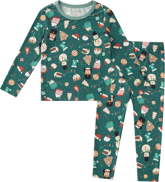 pureborn Baby Toddler Kids Viscose from Bamboo Pajamas Set Pjs 2pcs 18M-8Y by pureborn