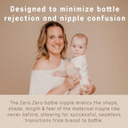 Suavinex Zero.Zero Slow Flow Asymmetrical Silicone Nipple, 2 Pack - Image 3